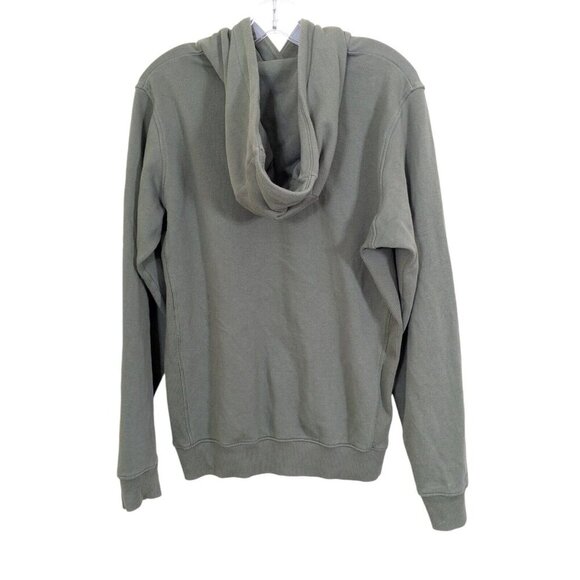 Helly Hansen Mens Med FDF Pullover Hoodie Organic Cotton Green Kangaroo Pocket - Picture 3 of 7